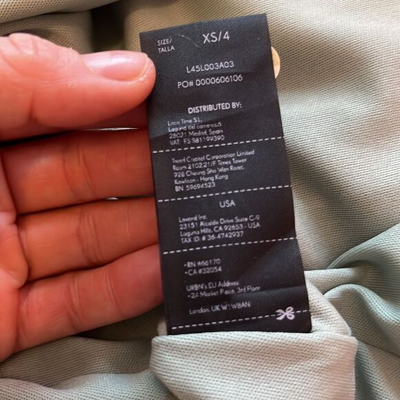 Anthropologie Lavand Minted Meadow Dress Pleated Semi Sheer Fairy Cottage Sz 4 - Picture 14 of 15